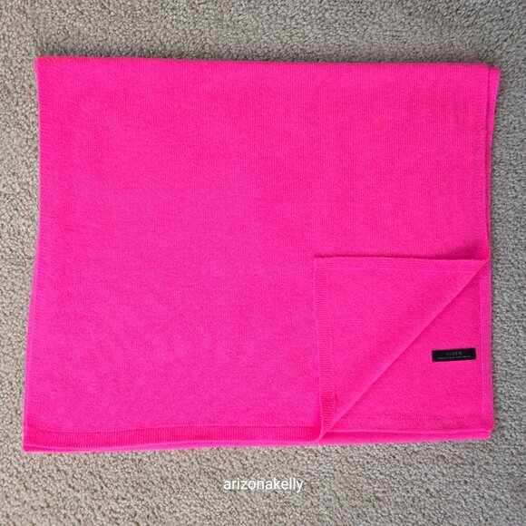 Rare Cashmere HOT PINK "Neon Azalea" J. Crew Collection - Picture 13 of 16